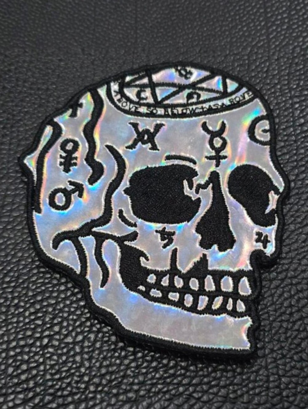 Killstar Magi Patch Holographic Occult Sigil Skull Embroidered Accessory Sz OS